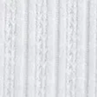 Abercrombie & Fitch Long-sleeve Pointelle Lace-trim Top In Gray