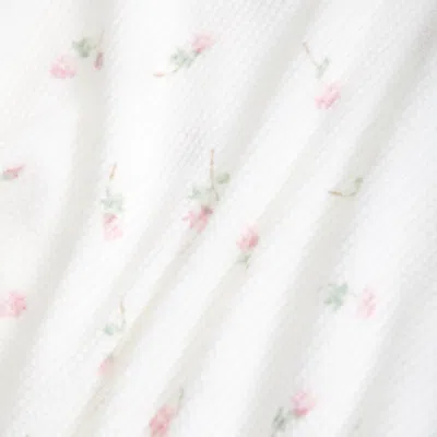 Abercrombie & Fitch Long-sleeve Knot-front Waffle Tee In White