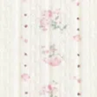 Abercrombie & Fitch Long-sleeve Pointelle Lace-trim Top In White