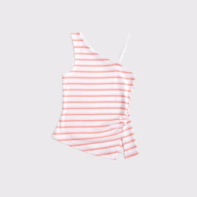 Abercrombie & Fitch One-shoulder Ruched Tank In Multi