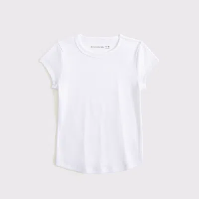 Abercrombie & Fitch Essential Baby Tee In White