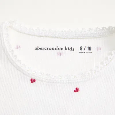 Abercrombie & Fitch Essential Long-sleeve Baby Tee In White