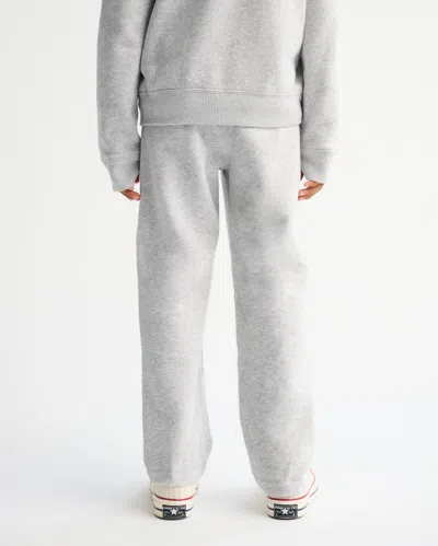 Abercrombie & Fitch Logo Baggy Open-hem Sweatpants In Gray