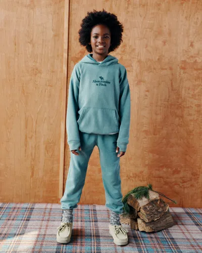 Abercrombie & Fitch Logo Joggers In Green