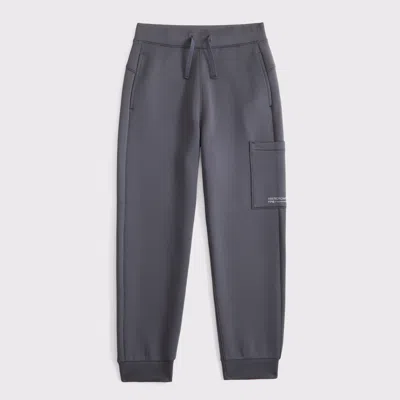 Abercrombie & Fitch Ypb Textured Utility Joggers In Gray