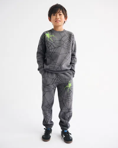 Abercrombie & Fitch Spooky Glow-in-the-dark Sweatpants In Gray