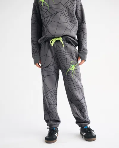 Abercrombie & Fitch Spooky Glow-in-the-dark Sweatpants In Gray