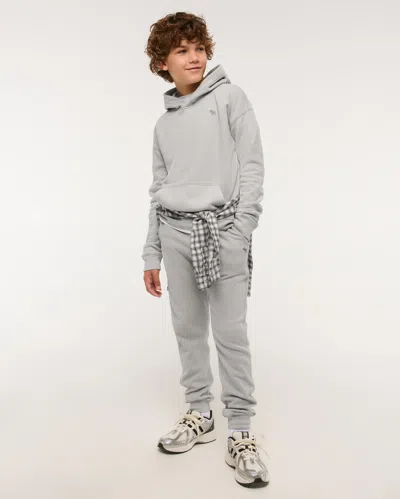 Abercrombie & Fitch Essential Icon Joggers In Gray