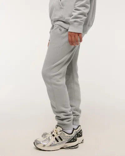 Abercrombie & Fitch Essential Icon Joggers In Gray