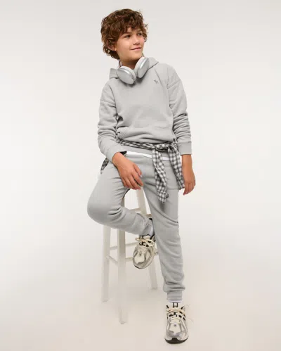 Abercrombie & Fitch Essential Icon Joggers In Gray