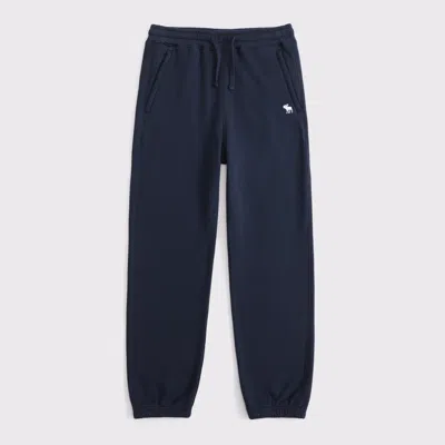 Abercrombie & Fitch Essential Icon Zip Pocket Sweatpants In Blue