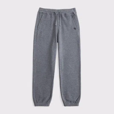 Abercrombie & Fitch Essential Icon Zip Pocket Sweatpants In Gray