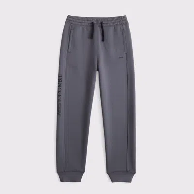 Abercrombie & Fitch Ypb Textured Joggers In Gray