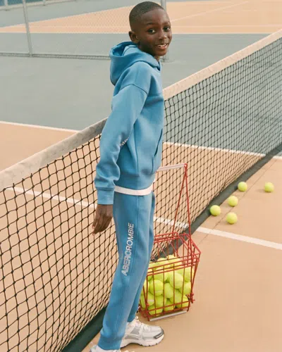 Abercrombie & Fitch Ypb Textured Joggers In Blue