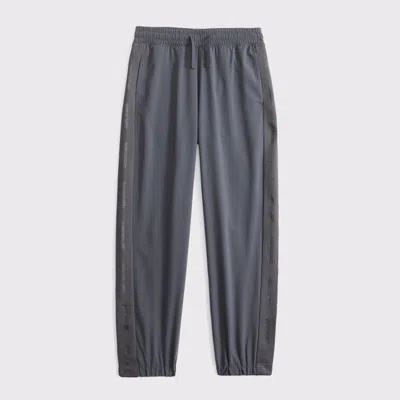 Abercrombie & Fitch Ypb Logo Tape Sweatpants In Gray
