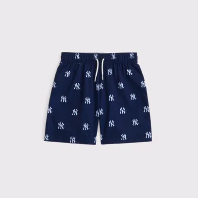 Abercrombie & Fitch New York Yankees Swim Trunks In Multi