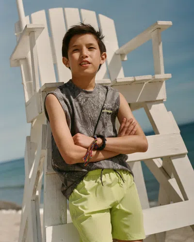 Abercrombie & Fitch Ypb Swim Trunks In Green