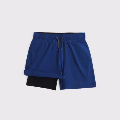Abercrombie & Fitch Ypb Swim Trunks In Blue