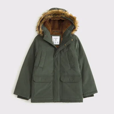 Abercrombie & Fitch A&f Ultra Parka In Green
