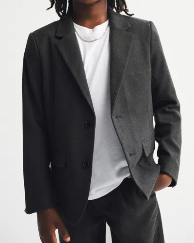 Abercrombie & Fitch Blazer In Gray