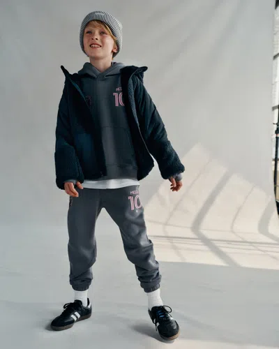 Abercrombie & Fitch Sherpa-lined Nylon Jacket In Black