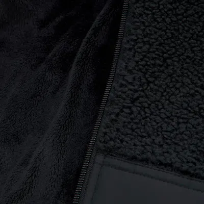 Abercrombie & Fitch Sherpa-lined Nylon Jacket In Black