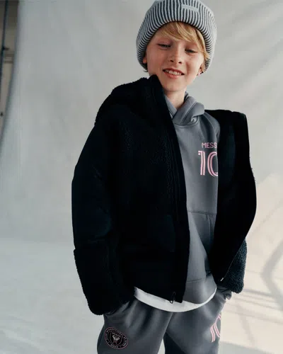 Abercrombie & Fitch Sherpa-lined Nylon Jacket In Black