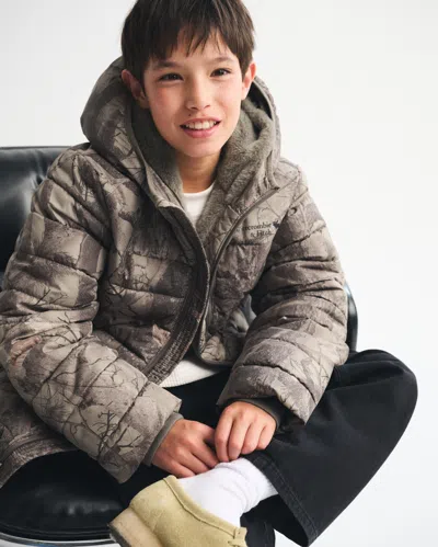 Abercrombie & Fitch Cozy Performance Puffer In Black