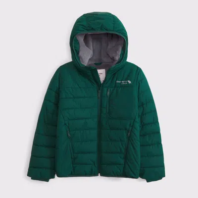 Abercrombie & Fitch Cozy Performance Puffer In Green