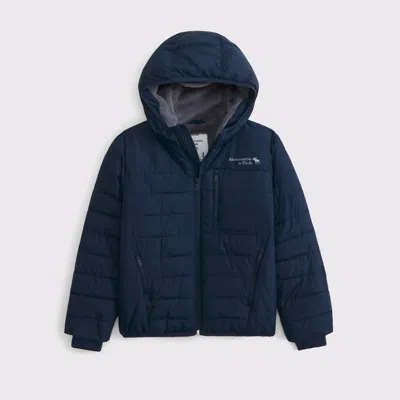 Abercrombie & Fitch Cozy Performance Puffer In Blue