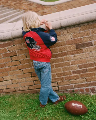 Abercrombie & Fitch Nfl Graphic Windbreaker In Blue