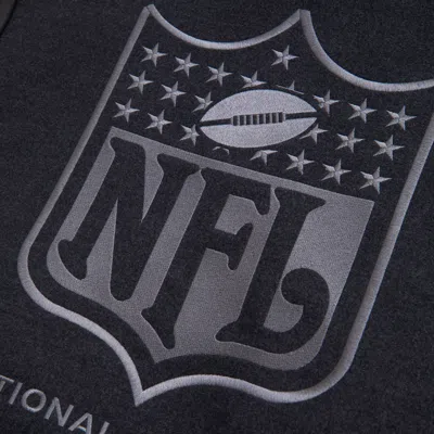 Abercrombie & Fitch Nfl Winterized Hooded Bomber Jacket In Black