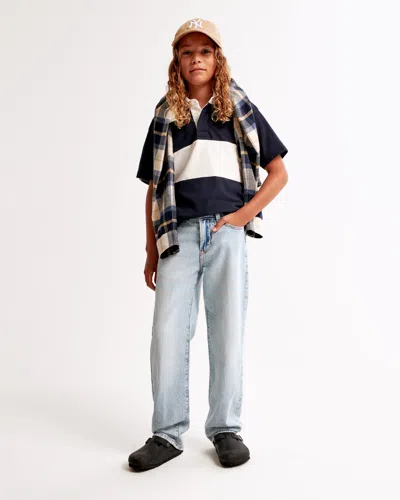 Abercrombie & Fitch Lightweight Baggy Jeans In Brown