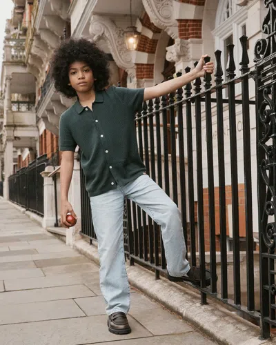 Abercrombie & Fitch Lightweight Baggy Jeans In Brown