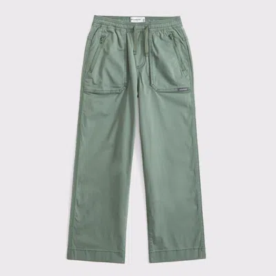 Abercrombie & Fitch Baggy Pull-on Pants In Green