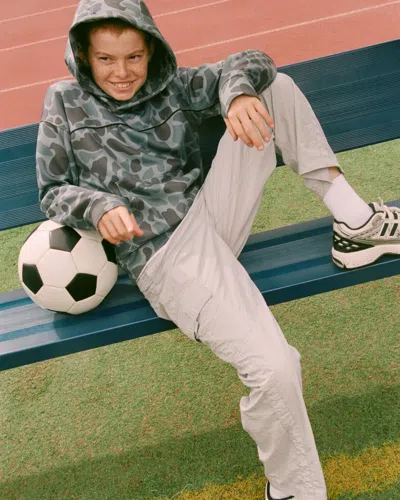 Abercrombie & Fitch Nylon Track Pants In Neutral