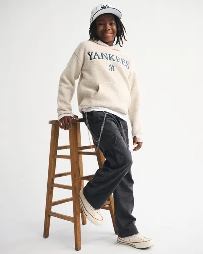 Abercrombie & Fitch Baggy Cargo Pants In Gray