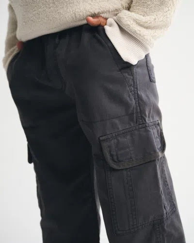 Abercrombie & Fitch Baggy Cargo Pants In Gray