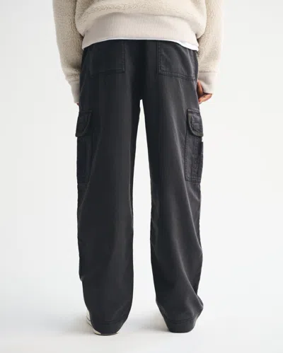 Abercrombie & Fitch Baggy Cargo Pants In Gray