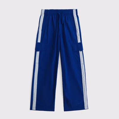 Abercrombie & Fitch Nylon Track Pants In Blue