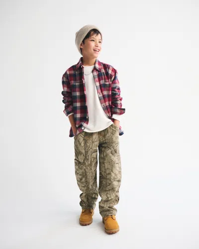 Abercrombie & Fitch Brushed Nylon Baggy Pull-on Pants In Multi