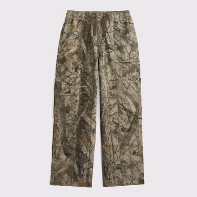 Abercrombie & Fitch Brushed Nylon Baggy Pull-on Pants In Multi