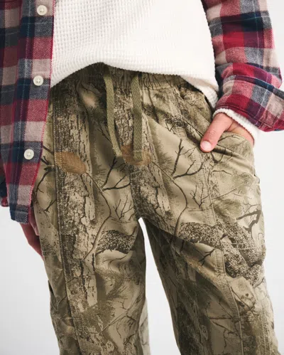 Abercrombie & Fitch Brushed Nylon Baggy Pull-on Pants In Multi