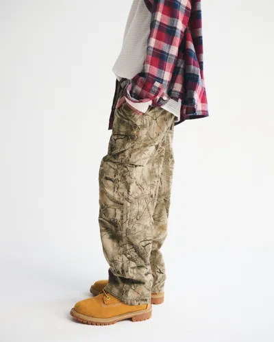 Abercrombie & Fitch Brushed Nylon Baggy Pull-on Pants In Multi