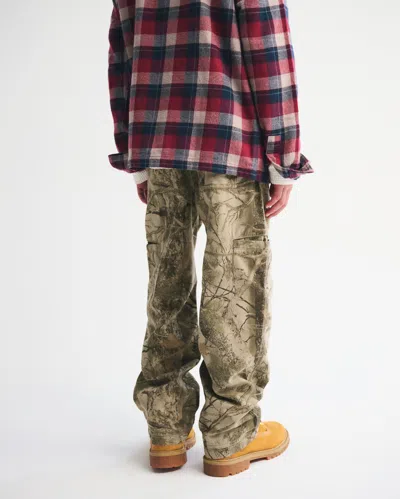 Abercrombie & Fitch Brushed Nylon Baggy Pull-on Pants In Multi