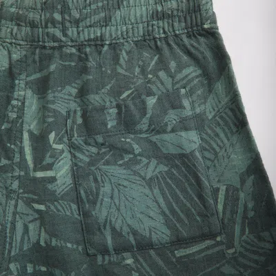 Abercrombie & Fitch Linen-blend Shorts In Green