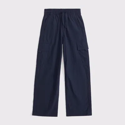 Abercrombie & Fitch Nylon Track Pants In Blue