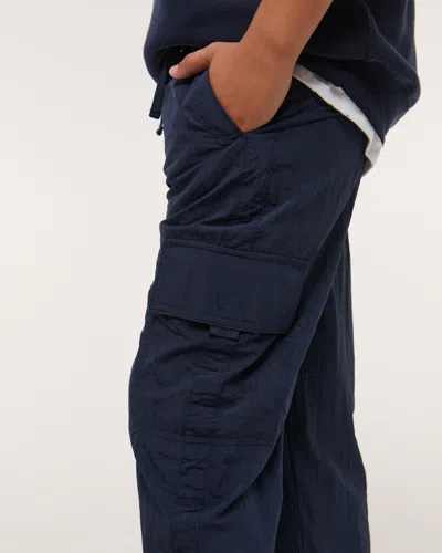 Abercrombie & Fitch Nylon Track Pants In Blue