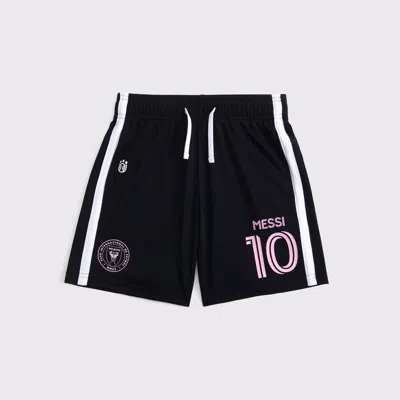 Abercrombie & Fitch Lionel Messi Synthetic Shorts In Black