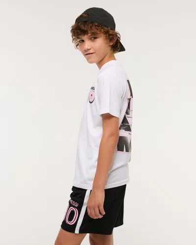 Abercrombie & Fitch Lionel Messi Synthetic Shorts In Black